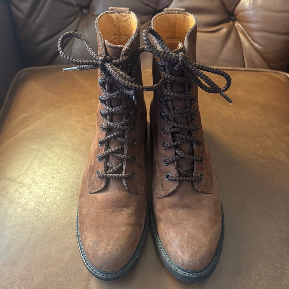 Rockport Lace up Leather Boots Size 6.5 M